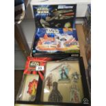 Boxed Star Wars fridge magnets plus two other boxed star wars items