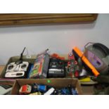 Remote controls, battery charger and other misc.