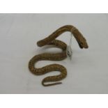 Taxidermy snake