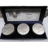 Royal Mint St. George and Dragon silver box set