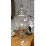 Thornes Blairmore scotch whisky - very rare Victorian pub mounted whisky decanter with front tap -