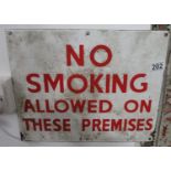 Enamel Metal No Smoking sign