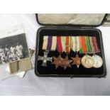 Military Cross medal set with paperwork Captain G Collin Liverpool Regiment with photos and papers