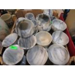 12x marble goblets