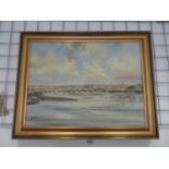 Oil painting of Berwick by Alan Morgan 2ft x 18"