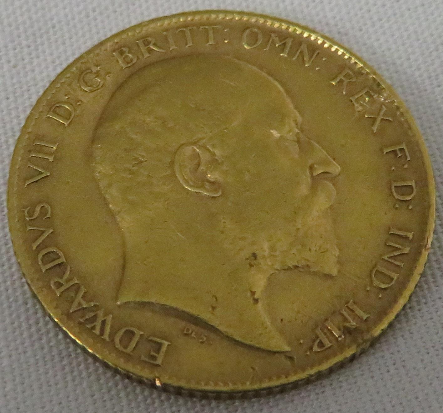 1910 half sovereign - Image 2 of 2