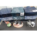 3x boxed Border Fine Arts figures