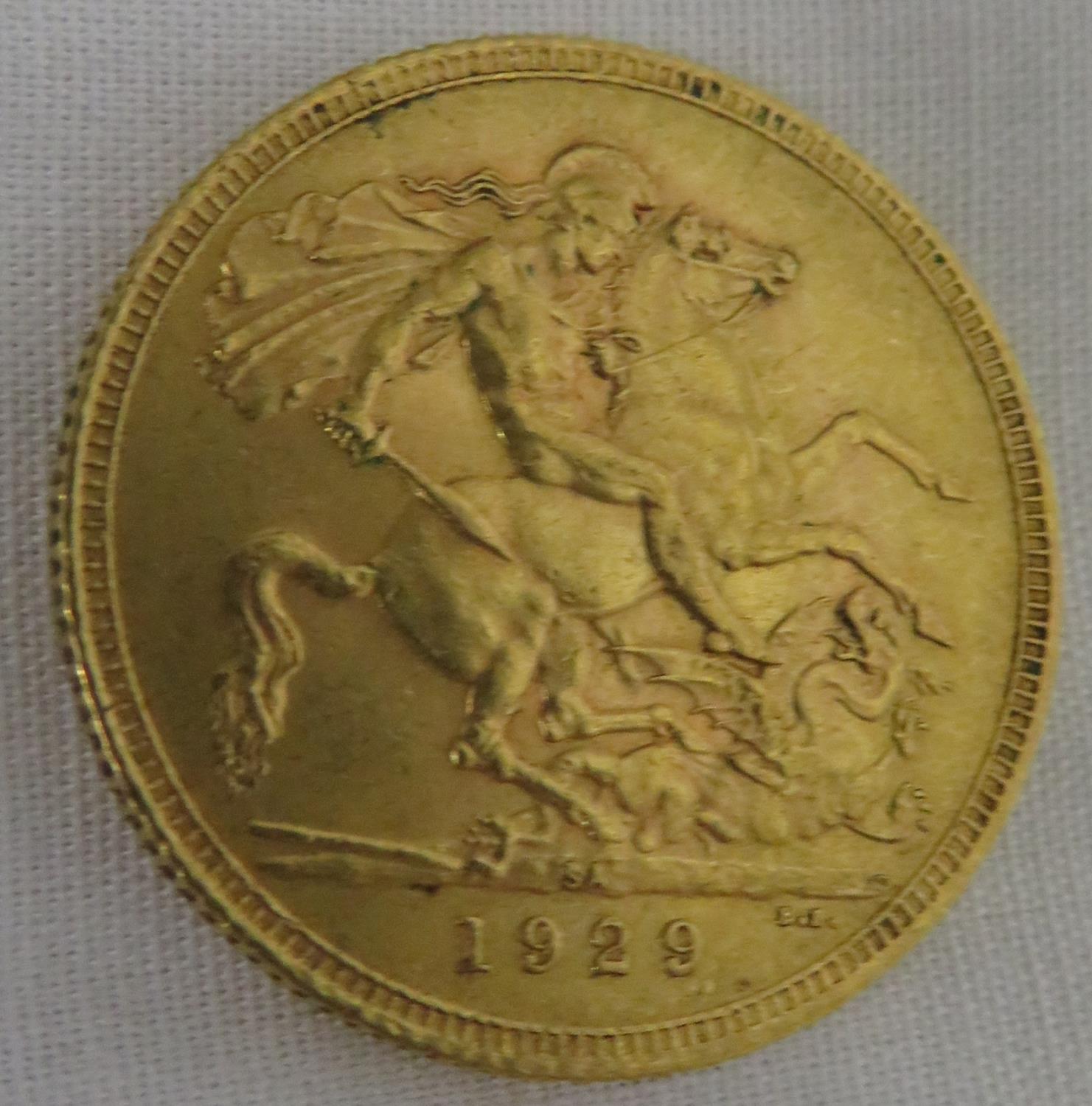1929 full sovereign South African mint - Image 2 of 4
