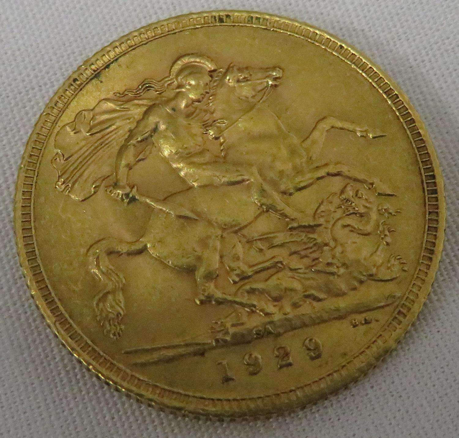 1929 full sovereign South African mint