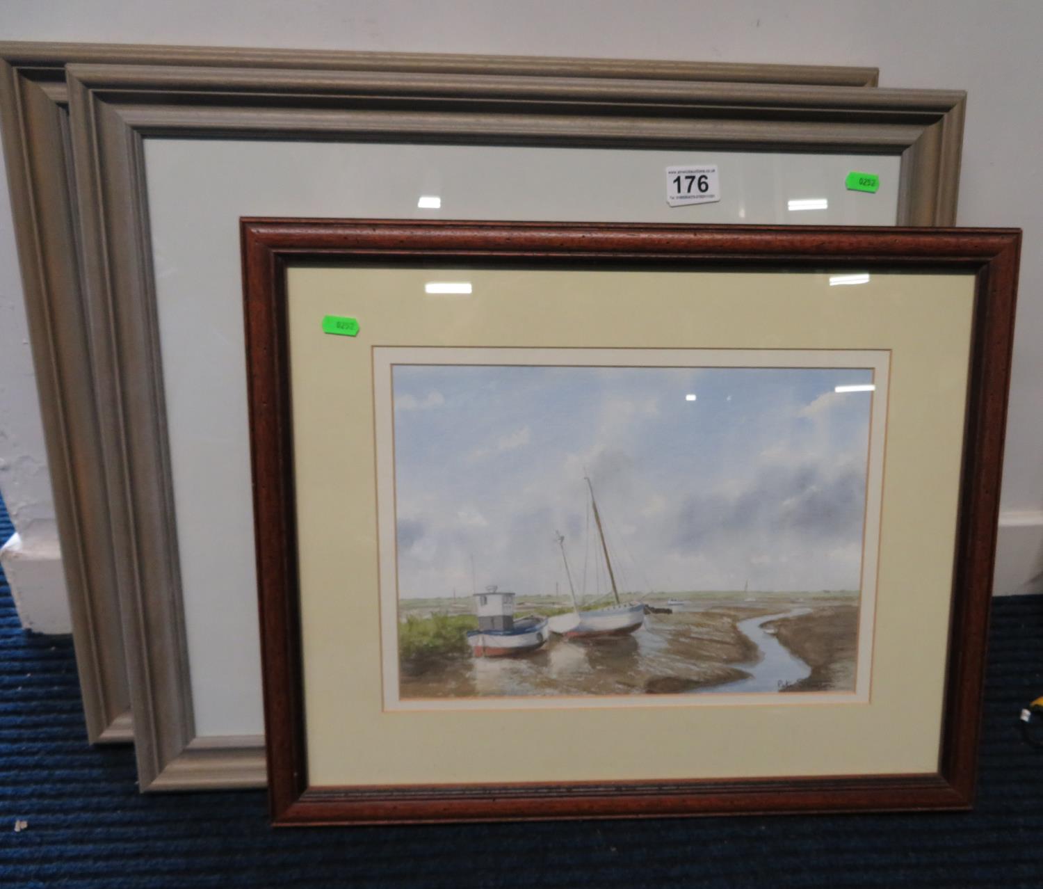 3x framed watercolours