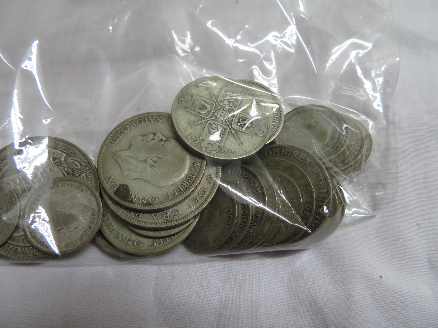 Bag of pre 1947 silver coinage, 193 grams - Image 2 of 2