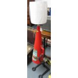 Upcycled fire extinguisher lamp