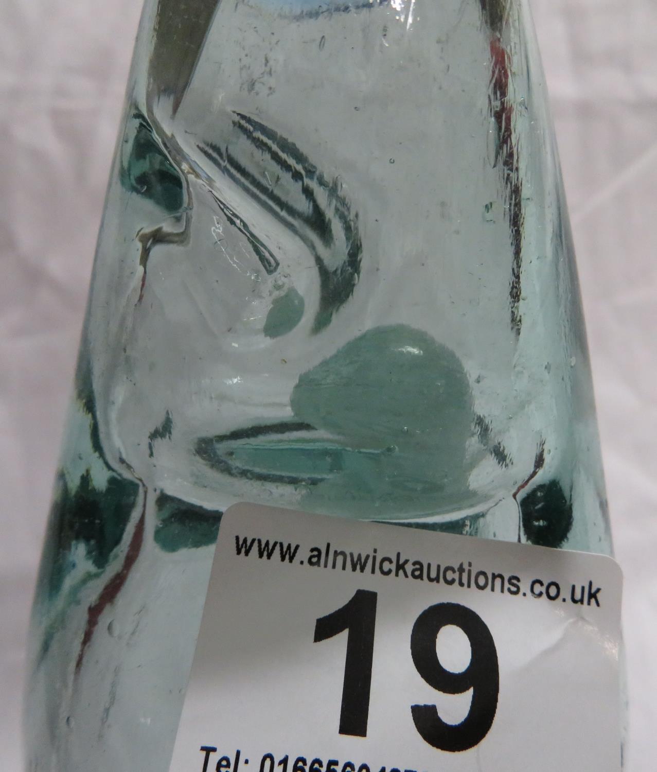 Eckersley Bolton blue lipped codd bottle - no repairs - Image 3 of 3