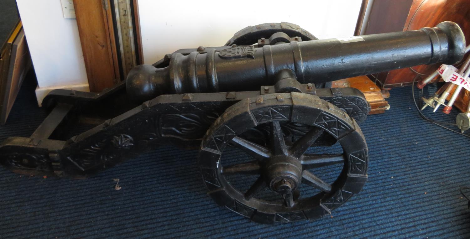 Cannon and balls 5' long x 2' tall