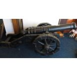 Cannon and balls 5' long x 2' tall