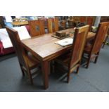 Dining table and 6x chairs