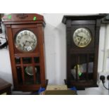 2x wall clocks