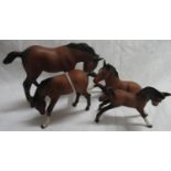 4x Royal Doulton matt finish foals
