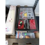 Box of misc. games including some Lego