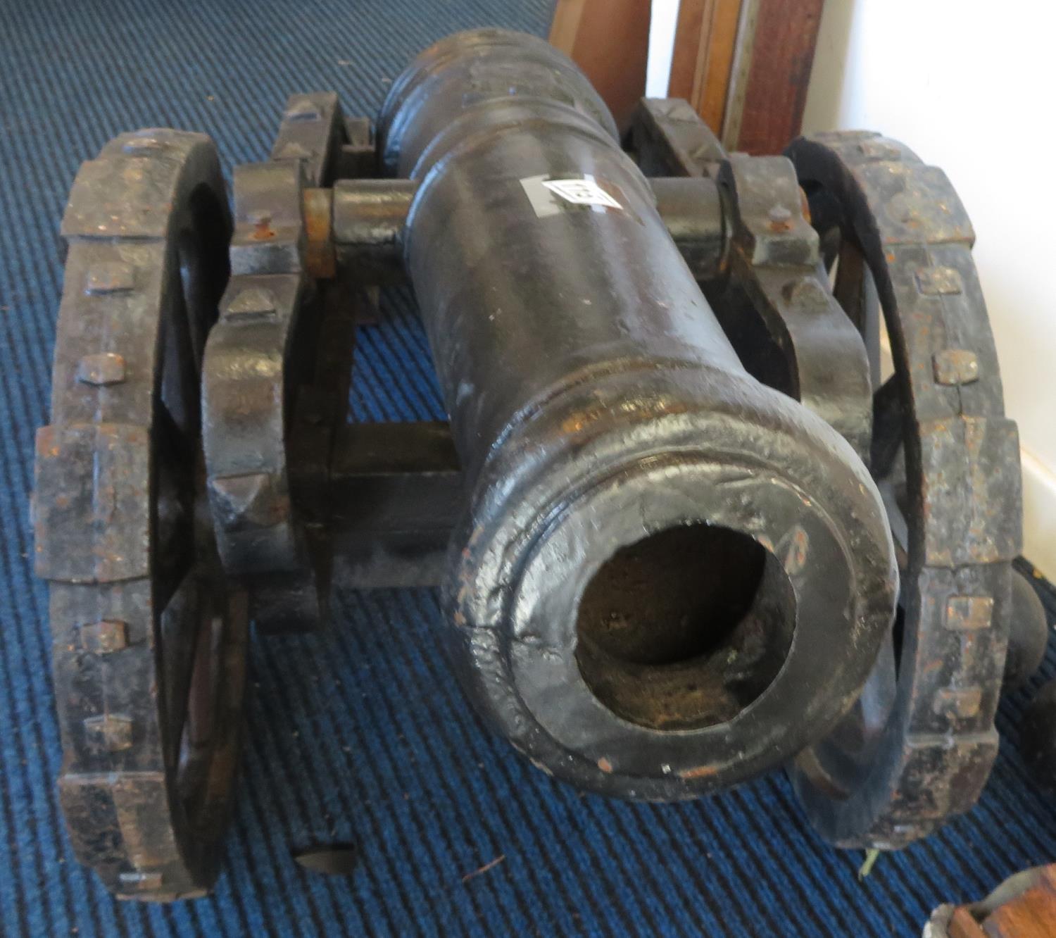 Cannon and balls 5' long x 2' tall - Image 2 of 4