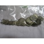 Bag of pre 1947 silver coinage, 193 grams