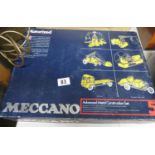 Motorised Meccano construction set