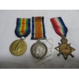 Northumberland Fusiliers WWI Trio Medal set 1086 Corporal JTW Penman