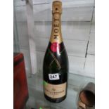 Large bottle of Moet Chandon champagne