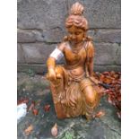 2' Shiva cast stone ornament