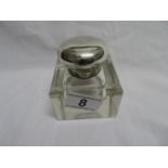 Hallmarked silver inkwell