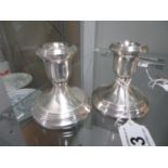 Pair of silver candlesticks