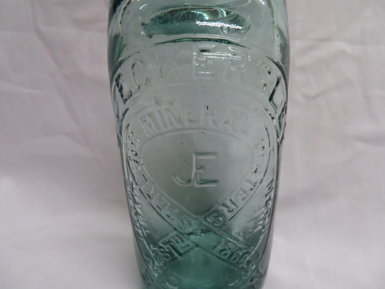 Blue lipped Codd bottle - Eckers, Bolton - Bild 2 aus 4