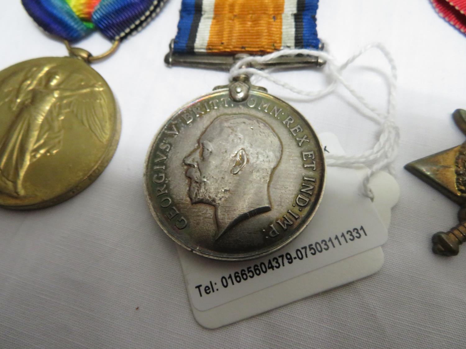 Northumberland Fusiliers WWI Trio Medal set 1086 Corporal JTW Penman - Bild 3 aus 4