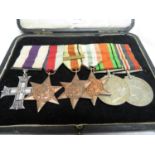 WWII Collection of medals including Military Cross