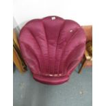 1920's silk shell chair
