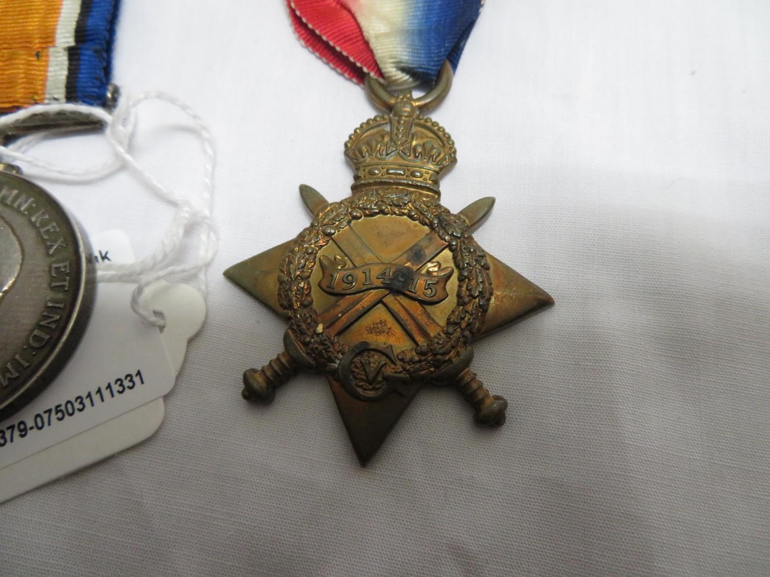 Northumberland Fusiliers WWI Trio Medal set 1086 Corporal JTW Penman - Bild 4 aus 4