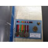Flight Sergeant Norman Atkinson Waite Royal Air Force Wireless Operator included Defence medal,