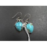 Silver and turquoise earrings