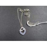 Silver chain and pendant