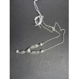 Silver chain and pendant