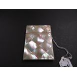 Mother of pearl card case