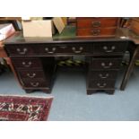 Leather topped desk