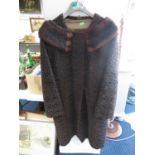 Wool and mink coat