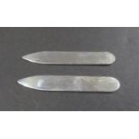 925 Sterling silver pair of collar stays