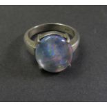 925 silver blue fire opal dublet size 14/54 5.33g