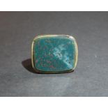 9ct bloodstone fob antique