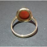 9ct YG B'ham 1902 3.66g ring 16 lady tan back