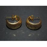 9ct yellow gold sleeper earrings 0.33g