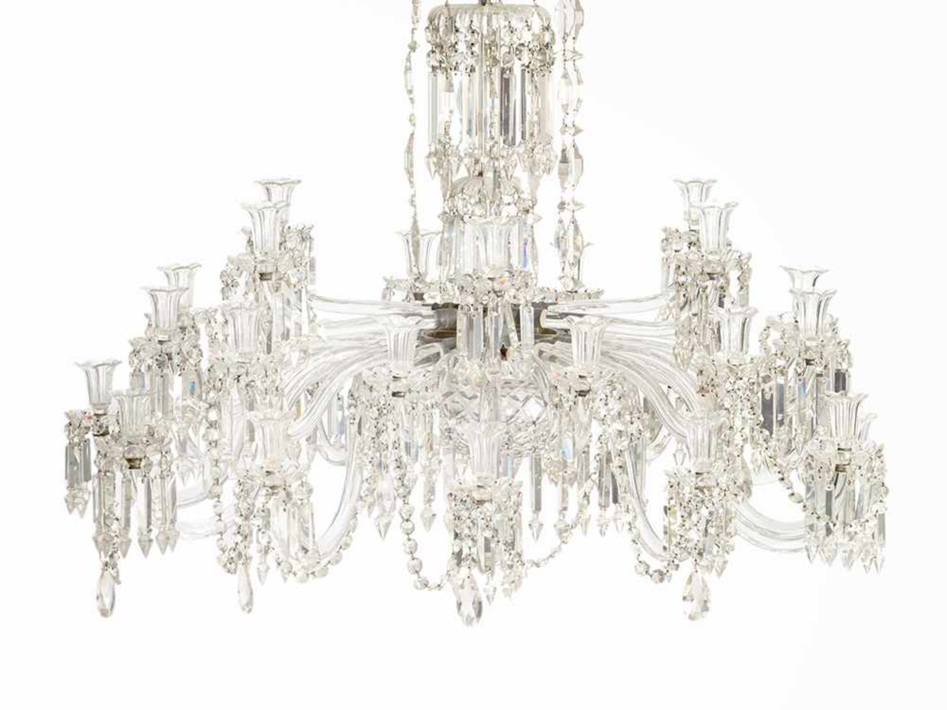 Magnificent Baccarat Chandelier, France, 19th C. Baccarat crystal France, 19th century 30 electric - Image 2 of 10