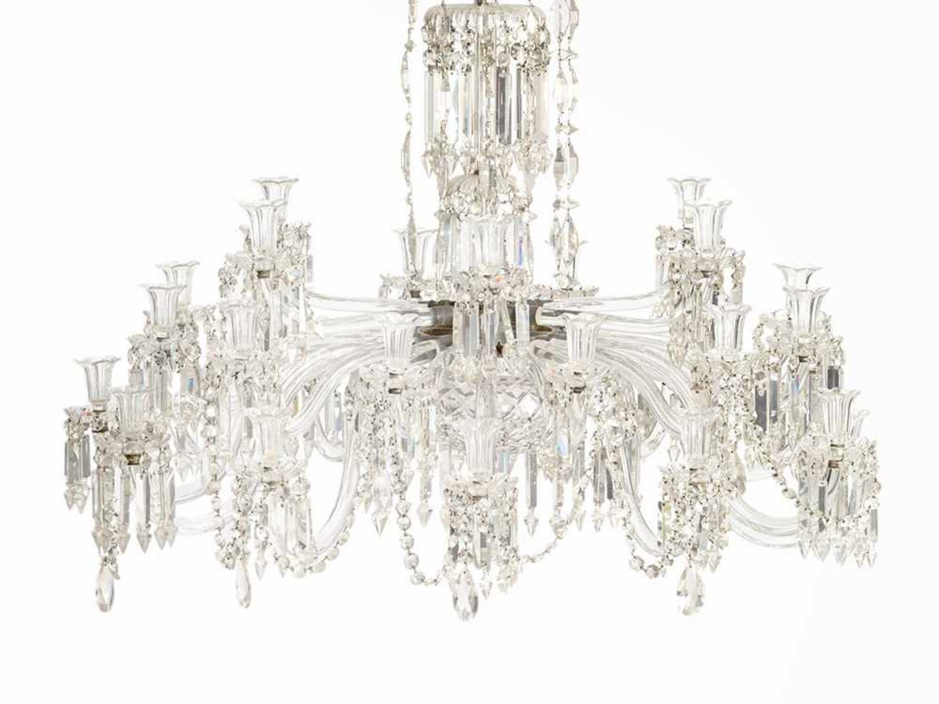 Magnificent Baccarat Chandelier, France, 19th C. Baccarat crystal France, 19th century 30 electric - Bild 2 aus 10